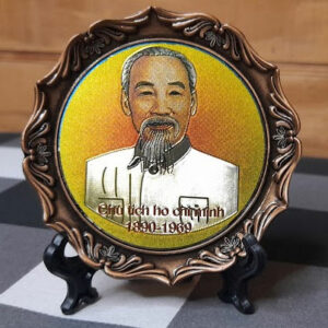 Ho Chi Minh Metalic Commemorative Plate